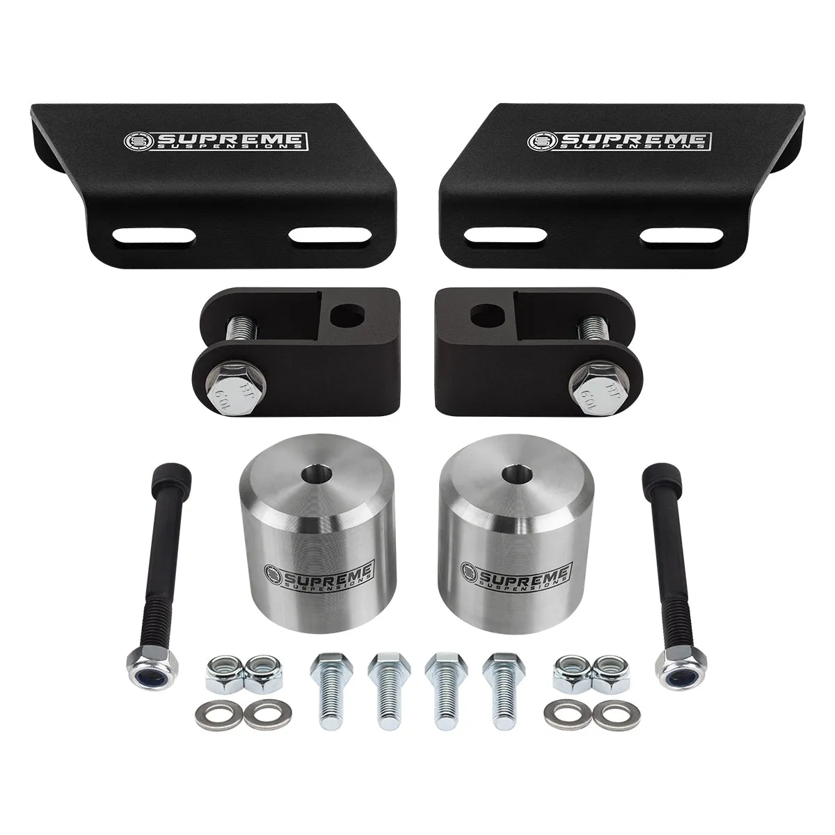 2008-2023 Ford Super Duty Front Suspension Lift Kit, Front Shock Extenders & Sway Bar Drop Bracket 4WD