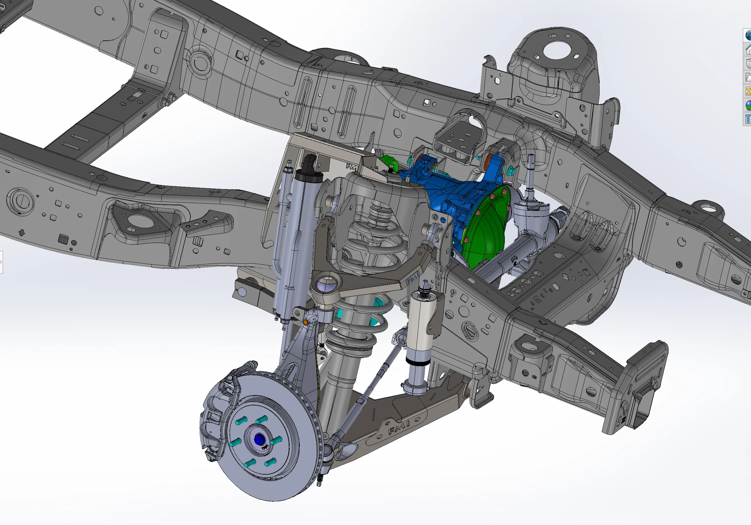 (2017-2020 Raptor & 2015  F-150) Mid-Travel Front Suspension Kit with Billet Upper Arm - Gen 2