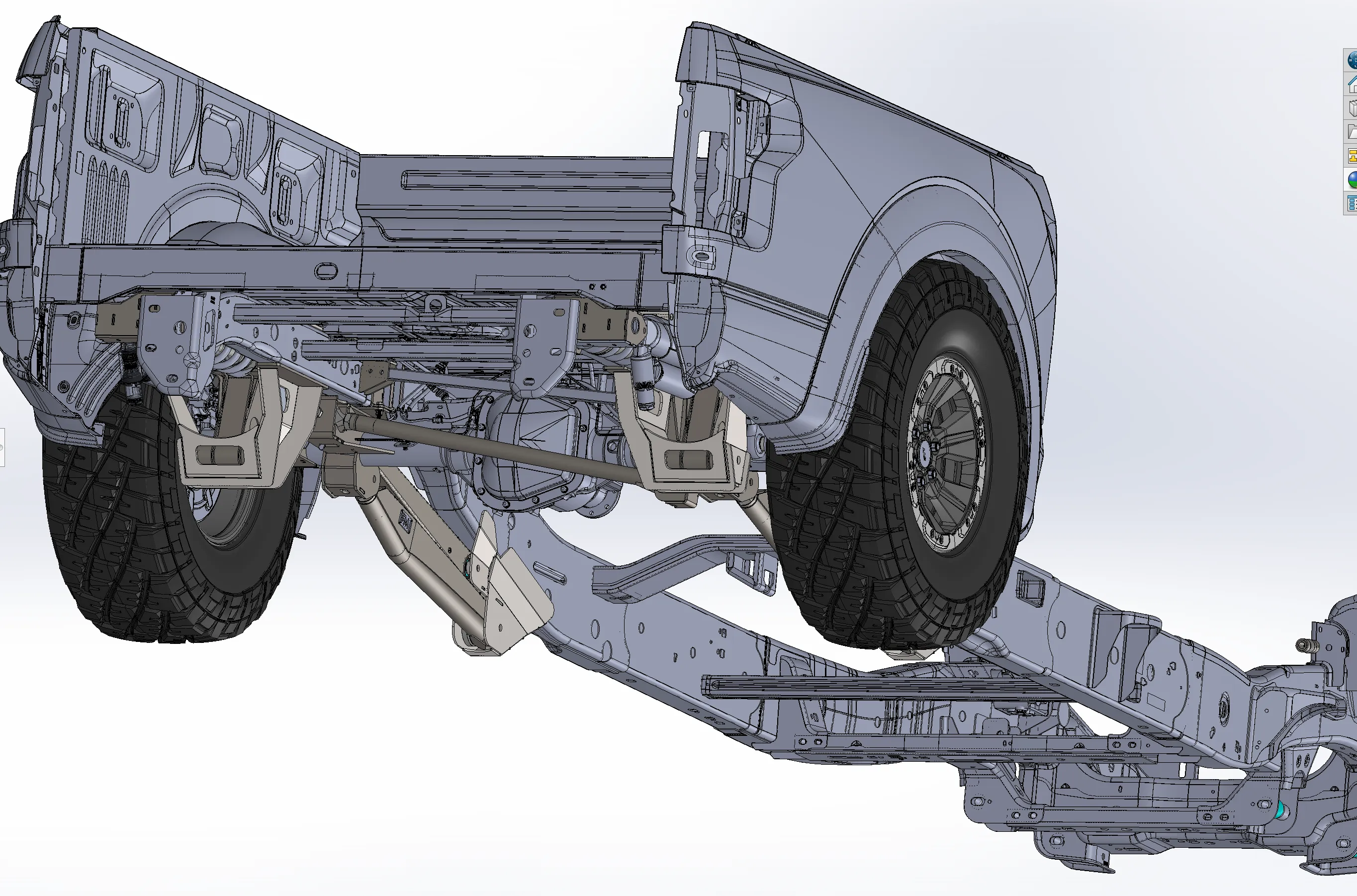 2021-2024 Raptor Long Travel Rear Suspension Kit for Gen 3 Raptors with 19 inches of travel