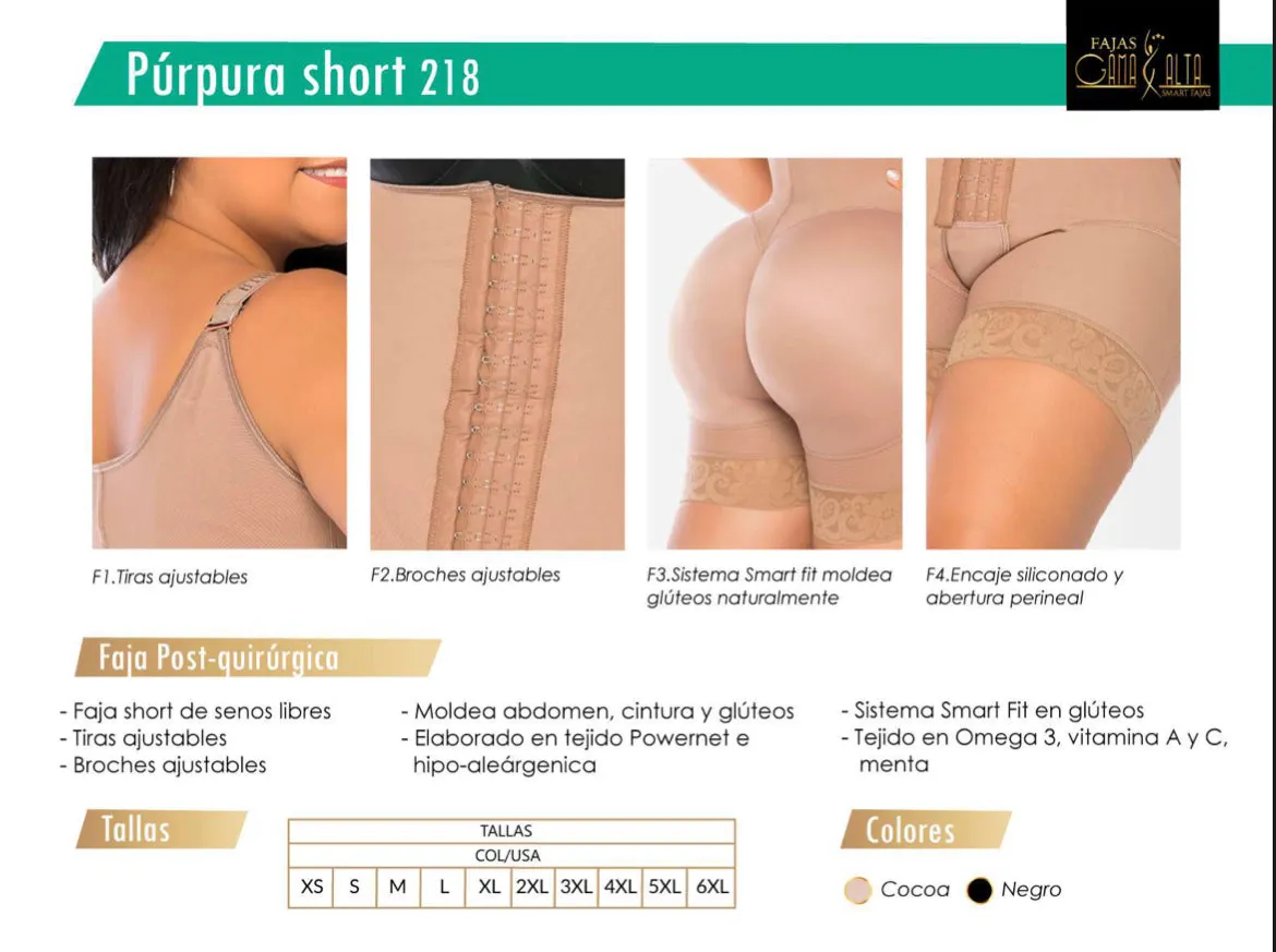 218 Smart Fit Sculpting Short Faja Stage 2