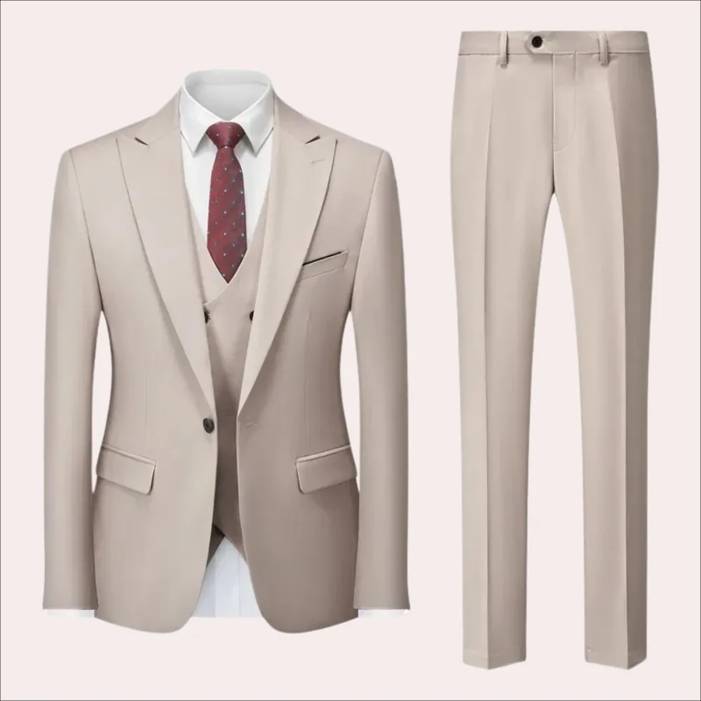 3-piece tailored suit - refined men’s business outfit