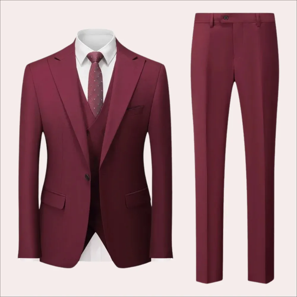 3-piece tailored suit - refined men’s business outfit