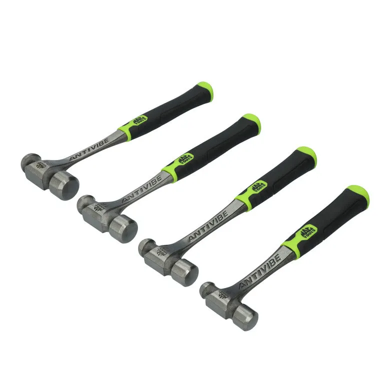 4-PC. Anti-Vibe® Ball Peen Hammer Set - Hi-Vis Green