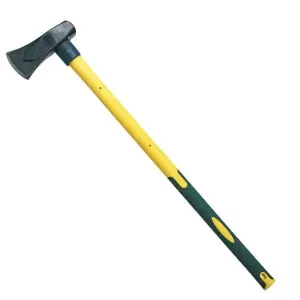 6Lb Log Splitting Maul Axe Wood Chopper Fibreglass Shaft & Anti Jamming Head
