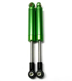 75004G 1/10 Off Road Buggy Internal Spring Shock Absorber Alloy 90mm Long Green x 2