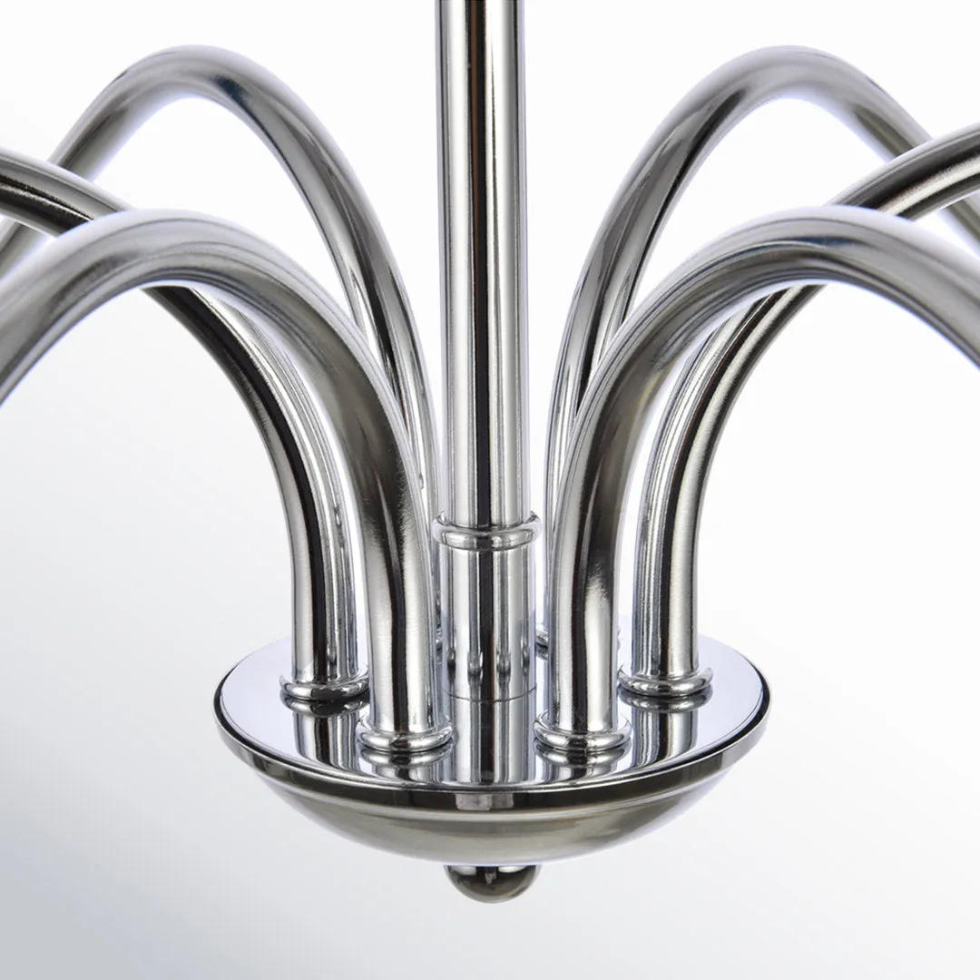 Ableton 6 - Light Candle Style Classic / Traditional Chandelier Birch Lane™ Size: 25" H x 48" W x 48" D Finish: Polished Nickel