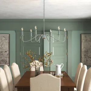 Ableton 6 - Light Candle Style Classic / Traditional Chandelier Birch Lane™ Size: 25" H x 48" W x 48" D Finish: Polished Nickel
