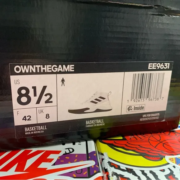 Adidas OWNTHEGAME Mid Sneakers Size 8.5 Mens / 10 Womens