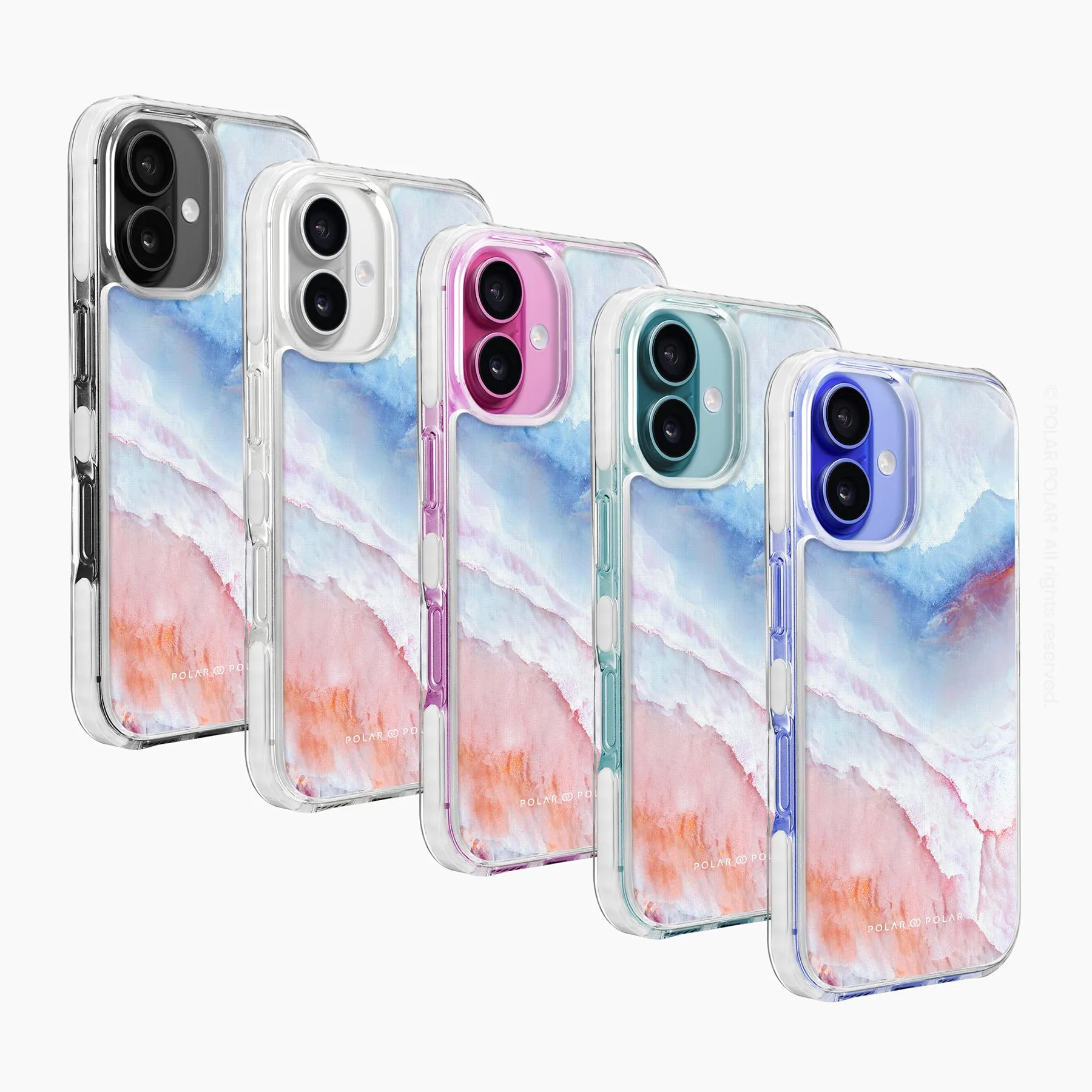 Almond Coast - iPhone 16 Plus Clear Bumper MagSafe Case