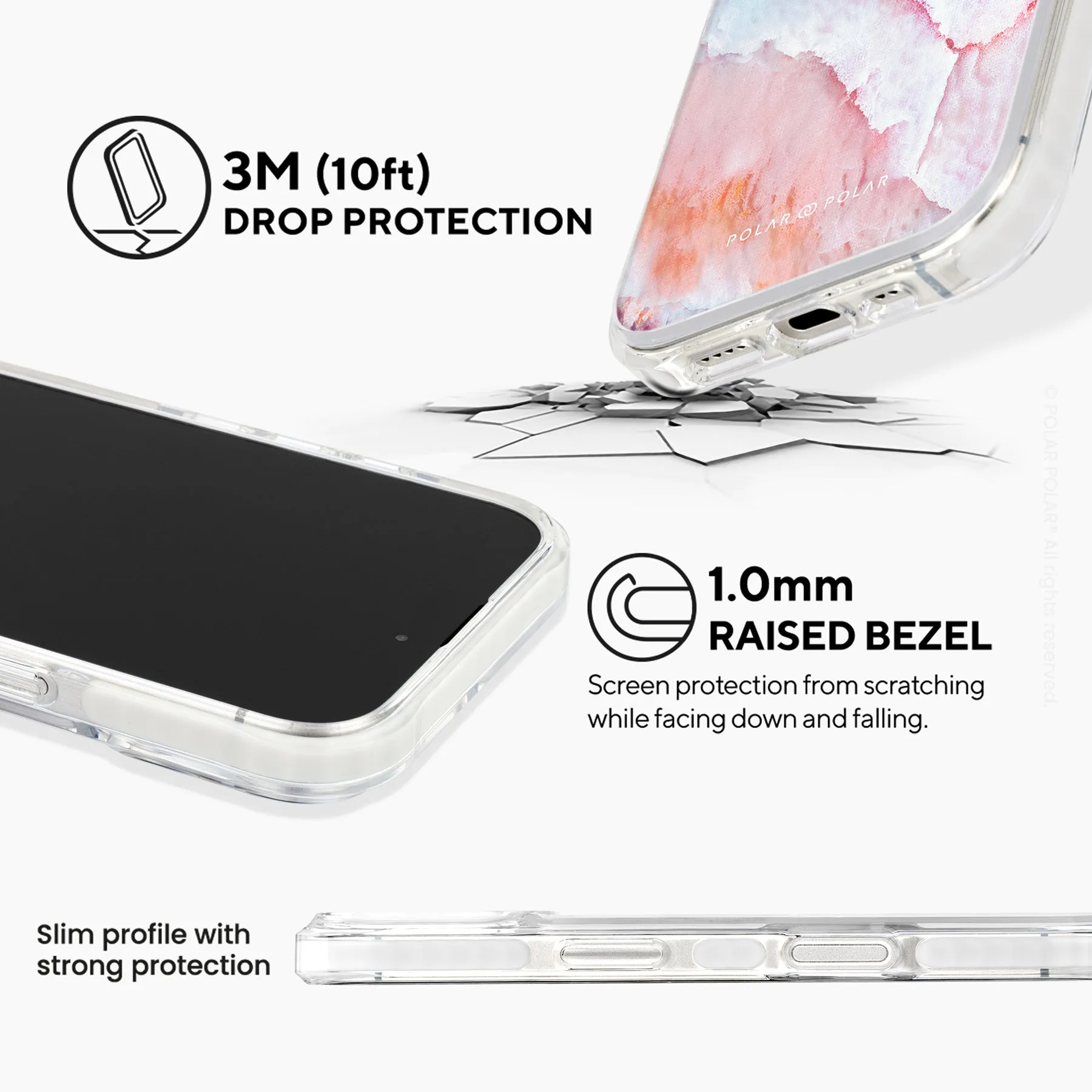 Almond Coast - iPhone 16 Plus Clear Bumper MagSafe Case