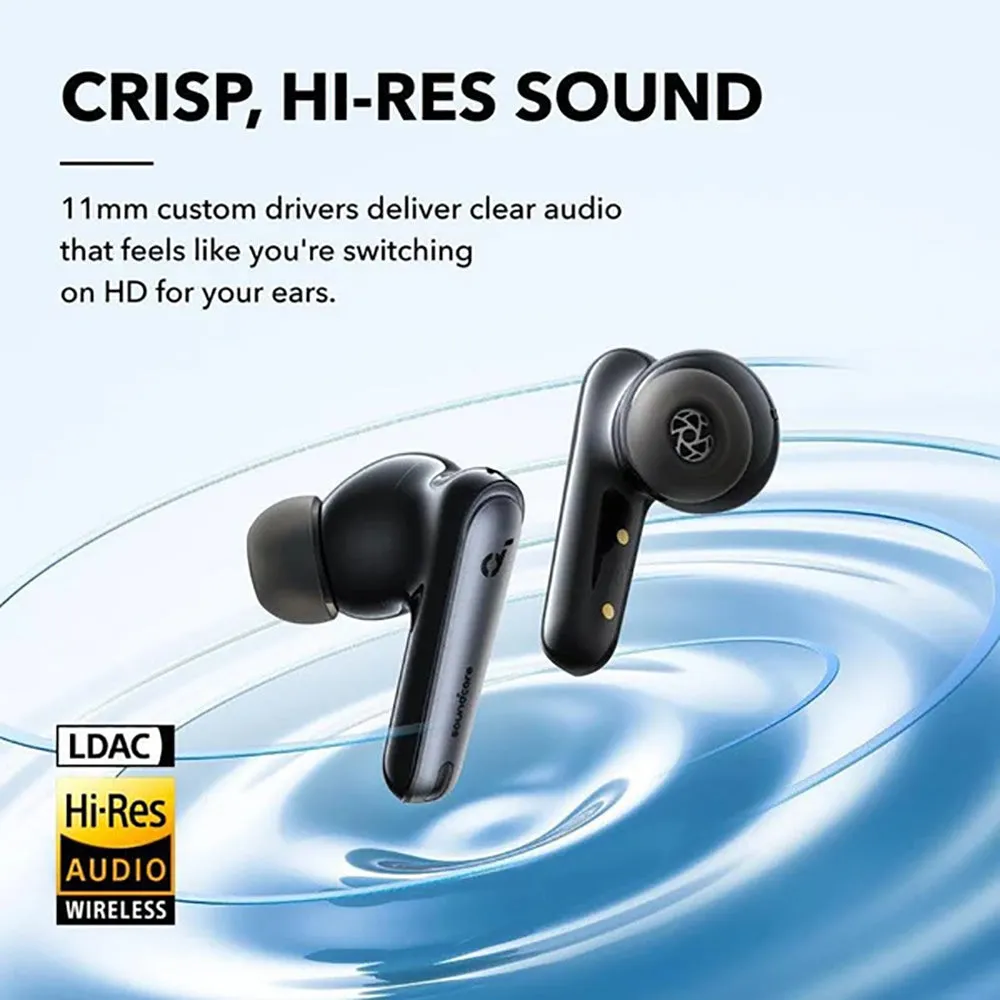 Anker Smart Noise Cancelling Wireless In-Ear Bluetooth Earbuds - Black