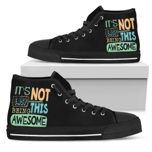 AWESOME WOMEN'S HIGH TOP Black Sole