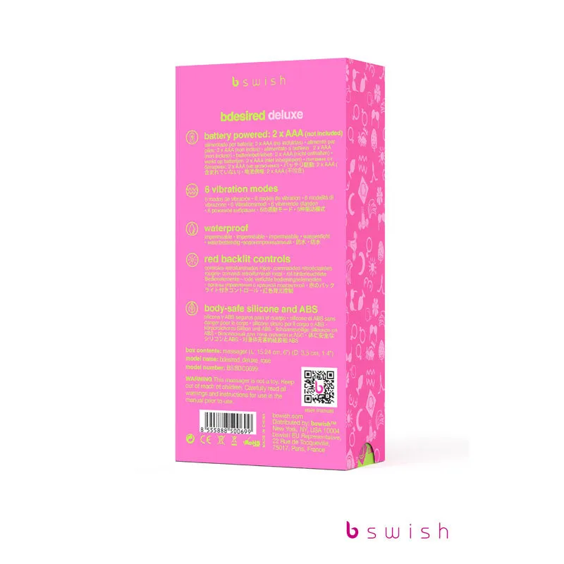 B Swish Bdesired Deluxe Vibrator - Rose