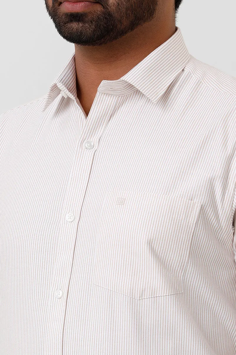 Berlin Stripes - Yellow Casual Shirts For Men | Ariser