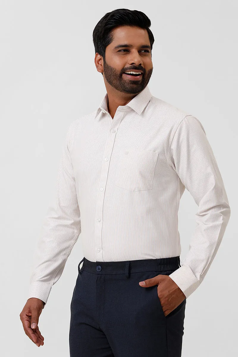 Berlin Stripes - Yellow Casual Shirts For Men | Ariser
