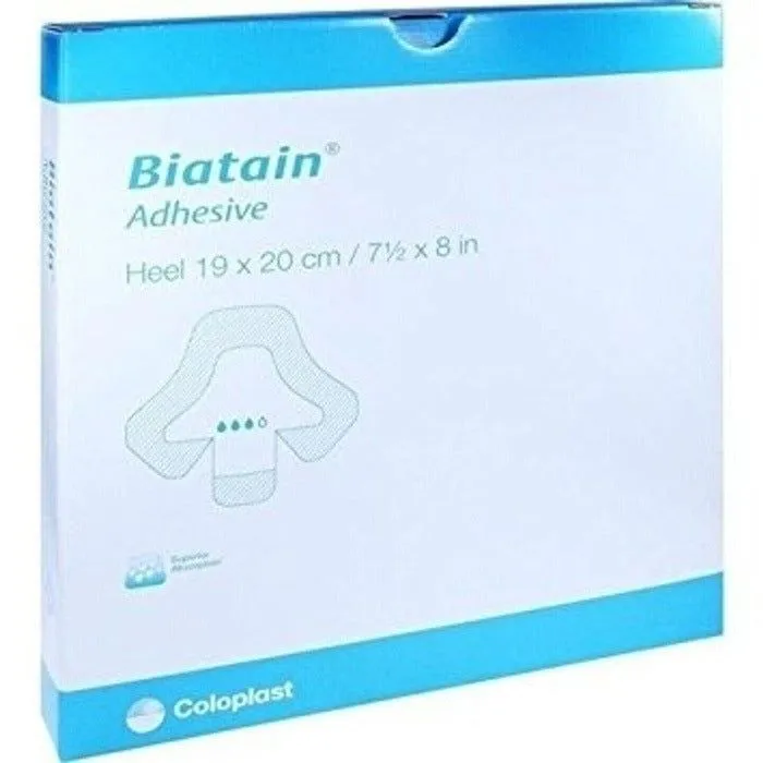 Biatain AG Adhesive Heel 19cm x 20cm Dressing x 5