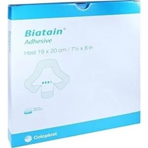 Biatain AG Adhesive Heel 19cm x 20cm Dressing x 5