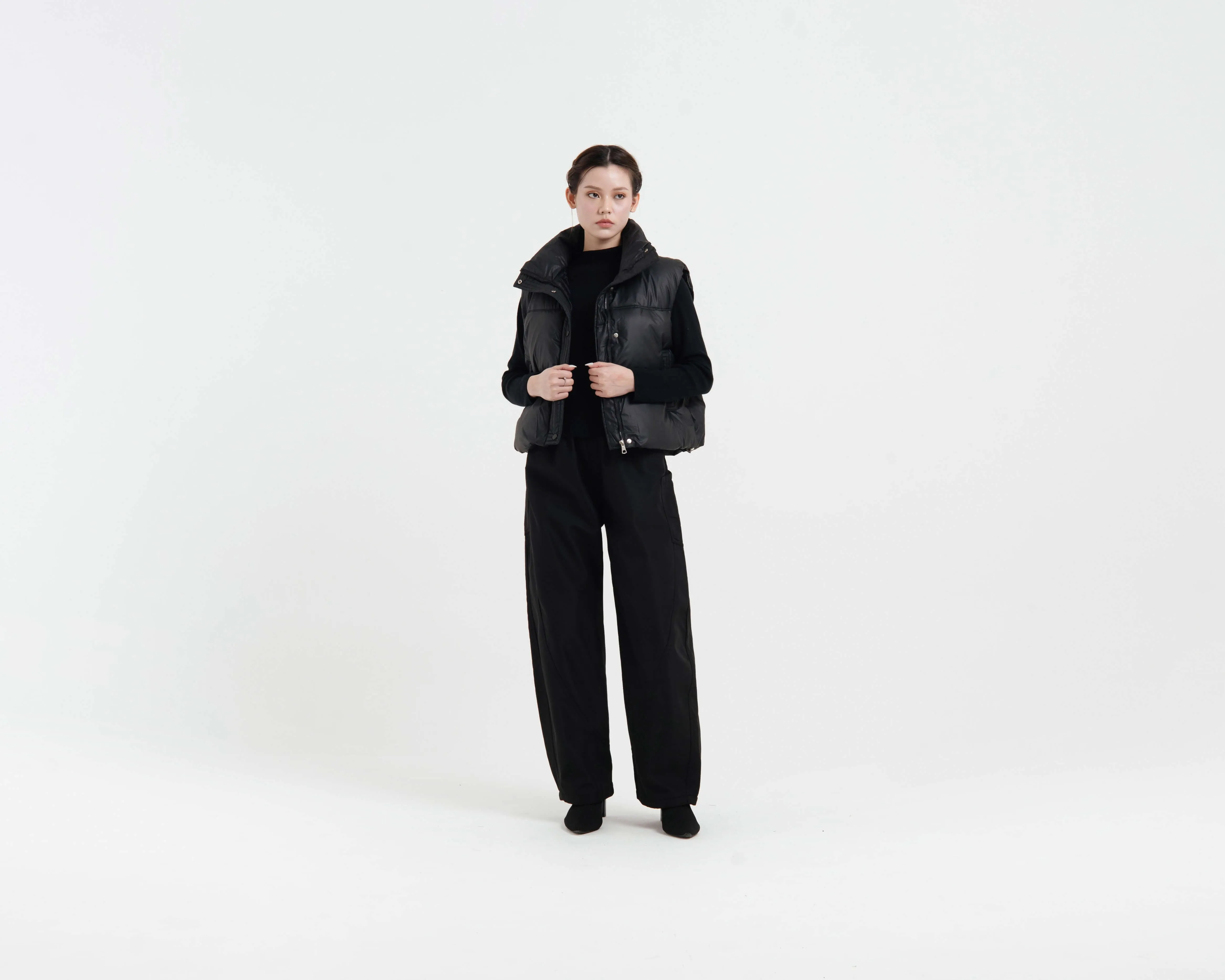 Black Pocket Waterproof Snow Pants