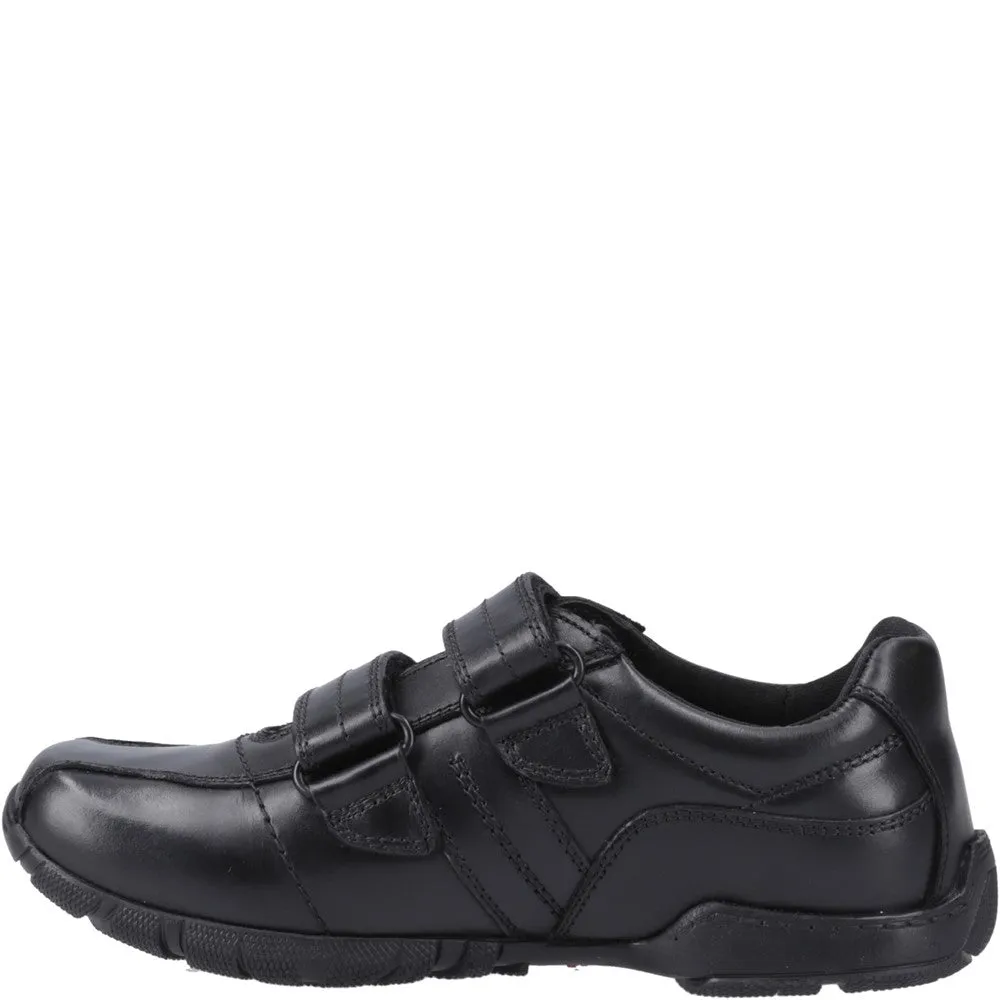 Black Vance Junior School Shoes