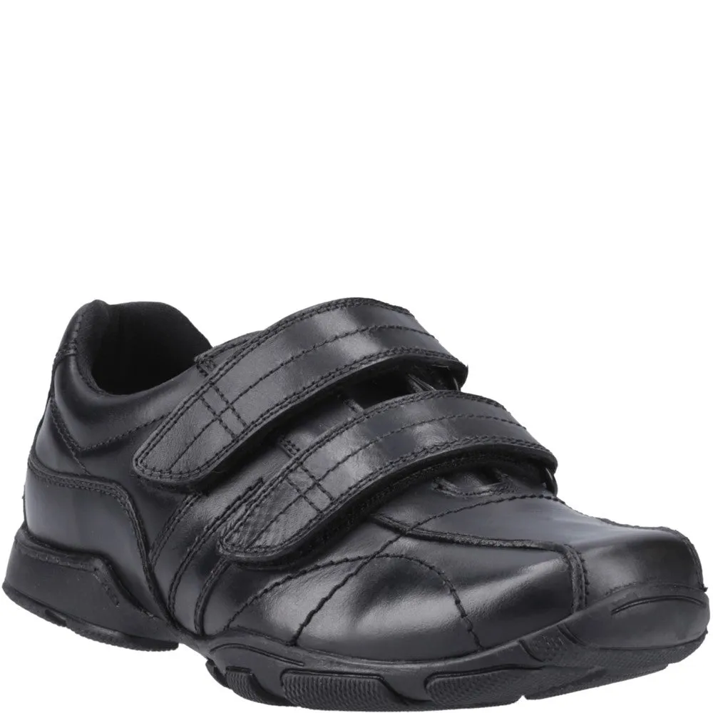 Black Vance Junior School Shoes