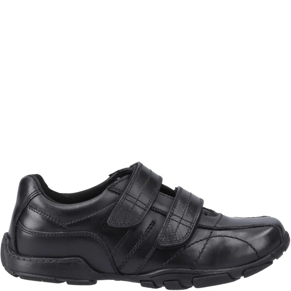 Black Vance Junior School Shoes