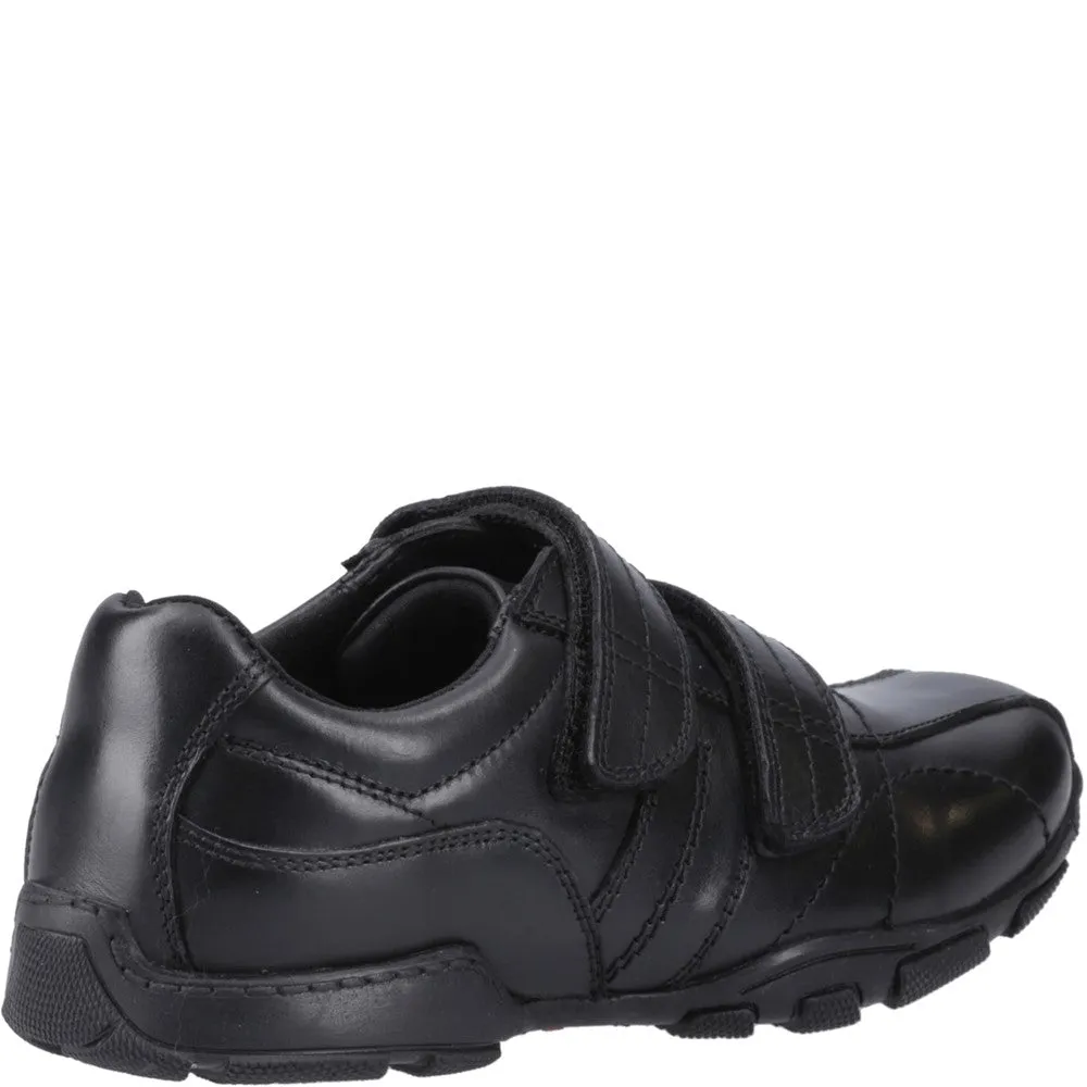 Black Vance Junior School Shoes
