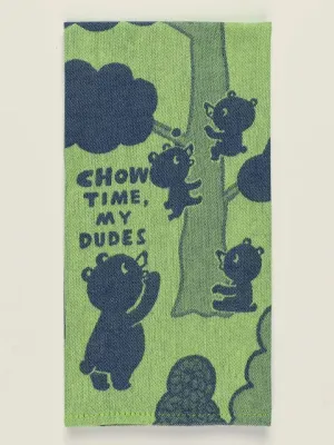 Blue Q Chow Time My Dudes Dish Towel