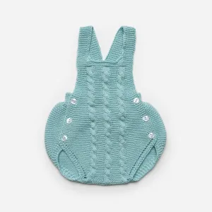 Cable Knit Dungaree Romper