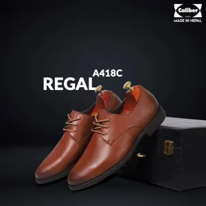 Caliber Shoes Coffee/R Lace Up Formal Shoes for Men (A 418 C)