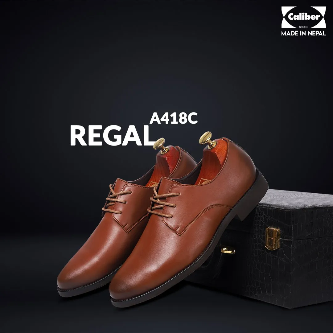 Caliber Shoes Coffee/R Lace Up Formal Shoes for Men (A 418 C)