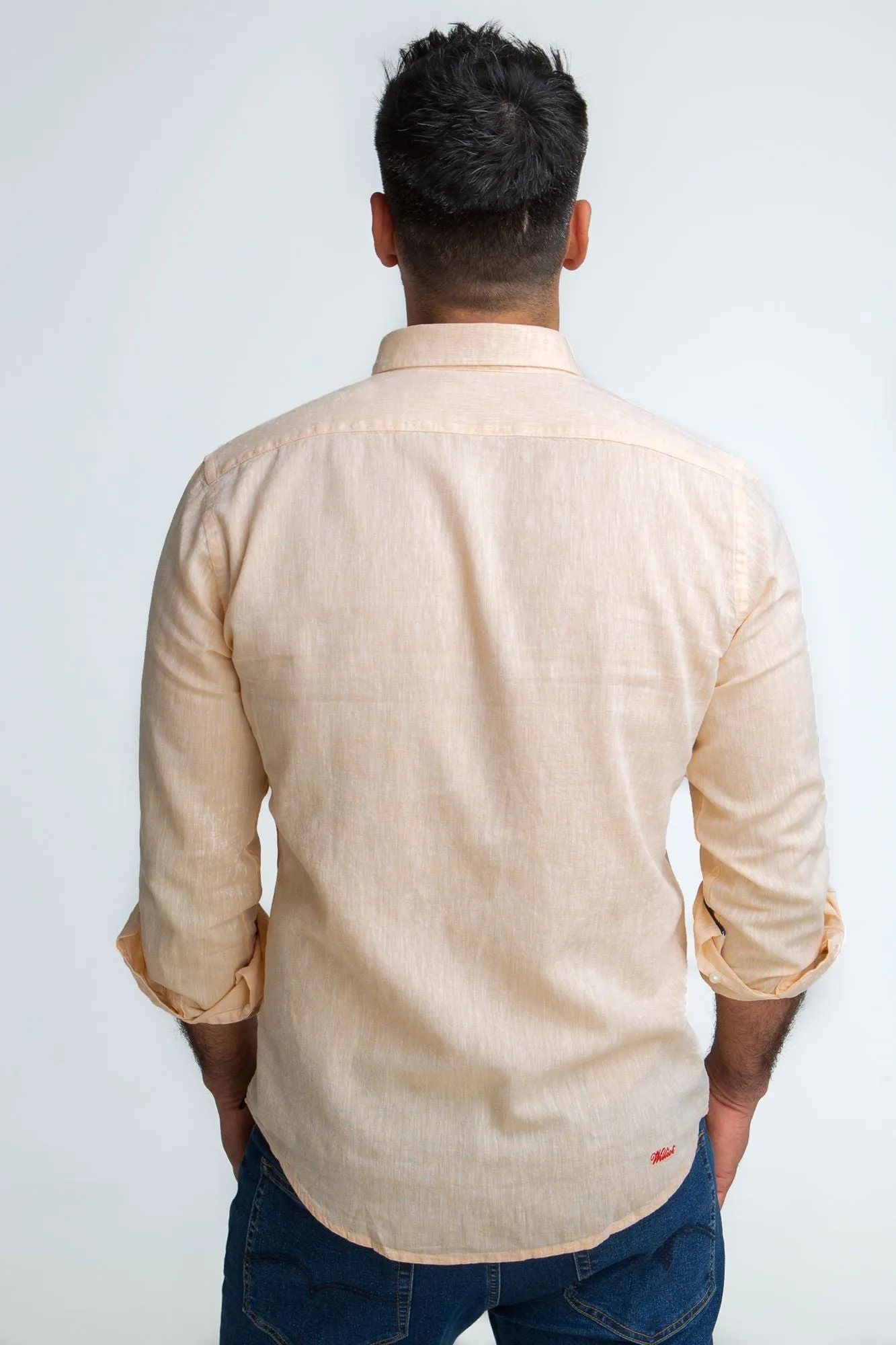 Camisa Lino Naranja