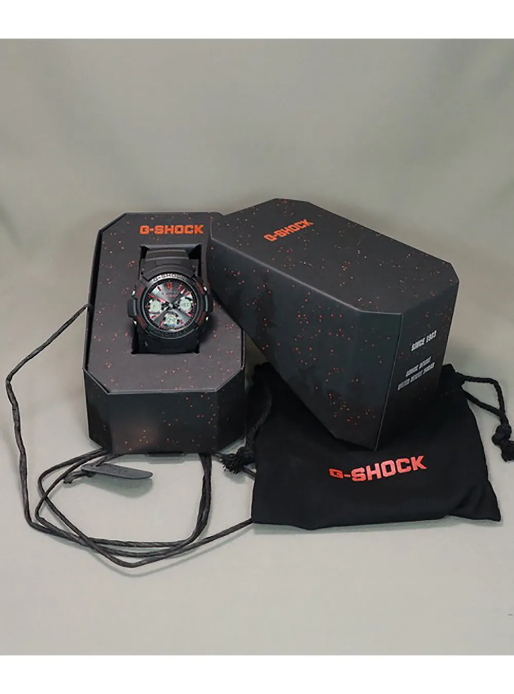 CASIO G-SHOCK ANALOG-DIGITAL FIRE PACKAGE 2024 AWG-M100FP-1A4JR JDM