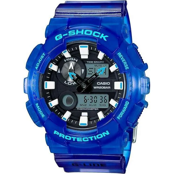 CASIO G-SHOCK G-LIDE DAY-DATE BLUE ANALOG DIGITAL MEN WATCH GAX-100MSA-2AJF
