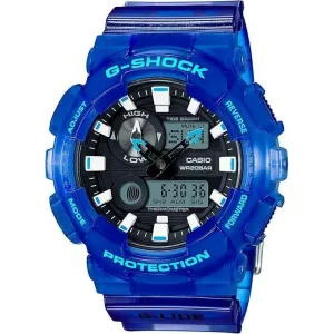 CASIO G-SHOCK G-LIDE DAY-DATE BLUE ANALOG DIGITAL MEN WATCH GAX-100MSA-2AJF