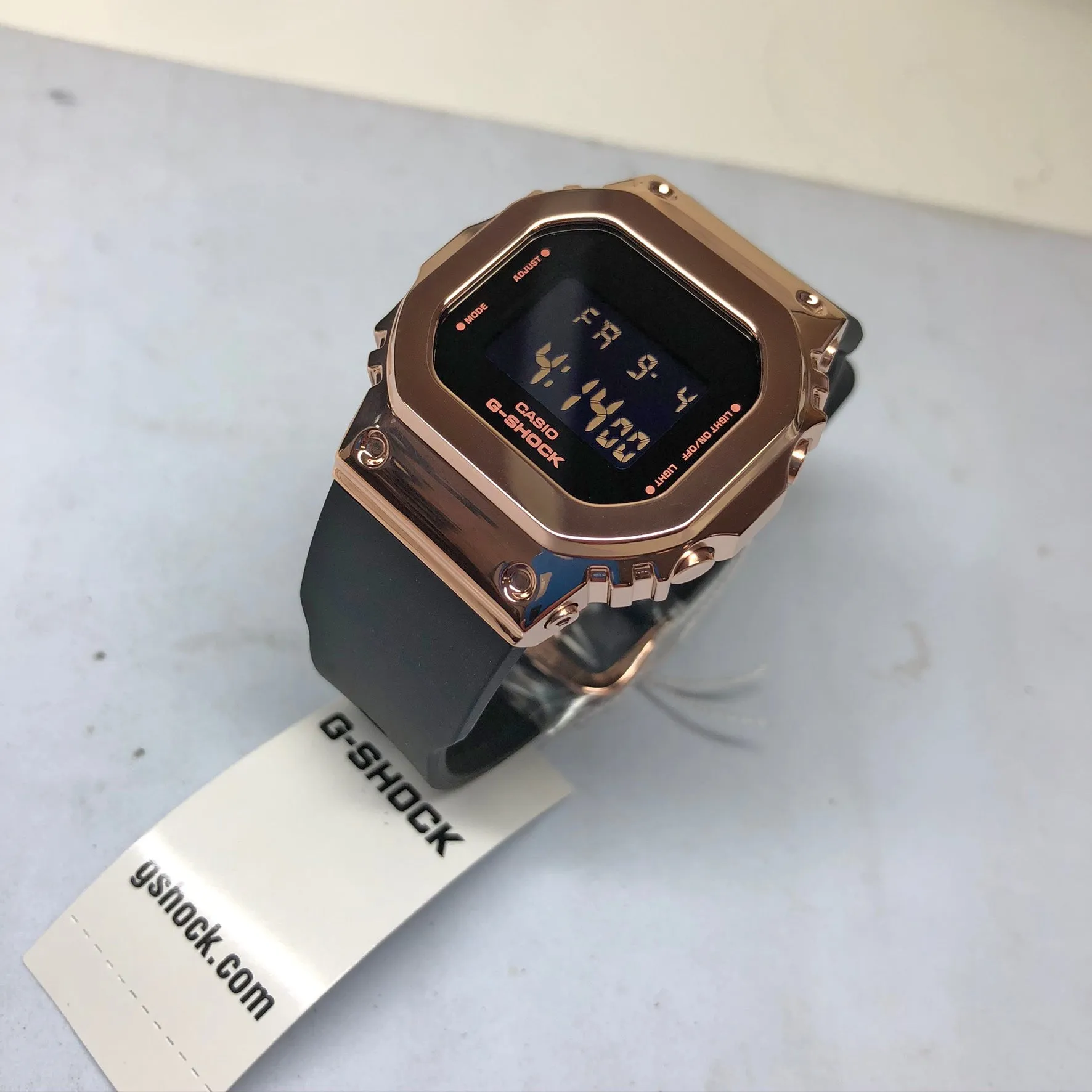 Casio G-Shock GMS Rose Gold Stainless Steel Womens Watch GMS5600PG-1