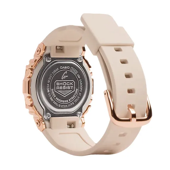 Casio G-Shock GMS Rose Gold Stainless Steel Womens Watch GMS5600PG-4