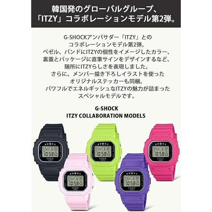 CASIO G-SHOCK ITZY COLLABORATION MODEL DIGITAL LIGHT PINK LADIES WATCH GMD-S5610IT-4BJR
