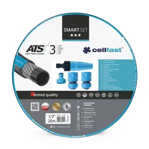 Cellfast Smart Watering Hose Set With Nozzles 20m