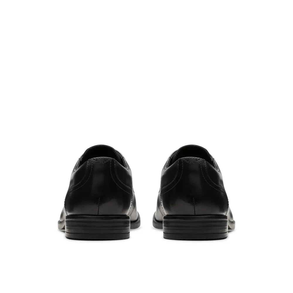Clarks - Brandon Lace - Black Leather - Shoes