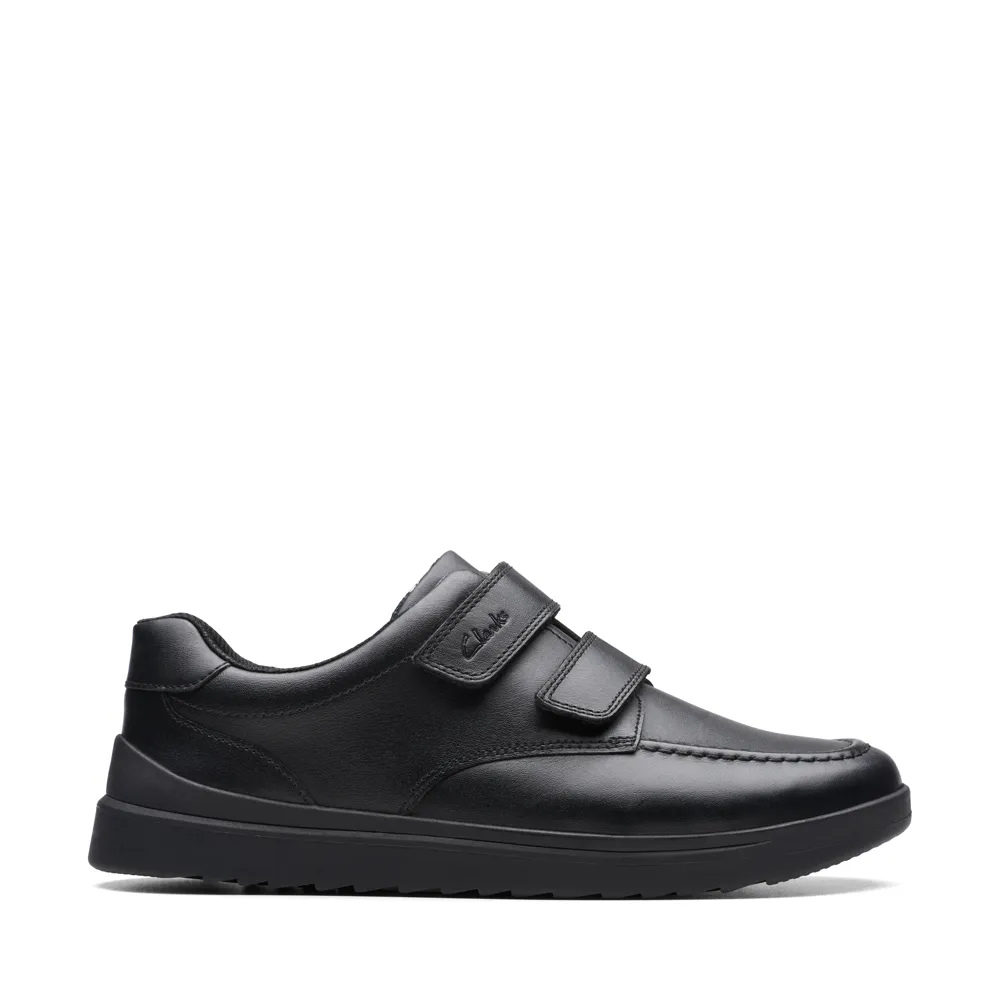 Clarks - Goal Style Y - Black Leather - School Shoes
