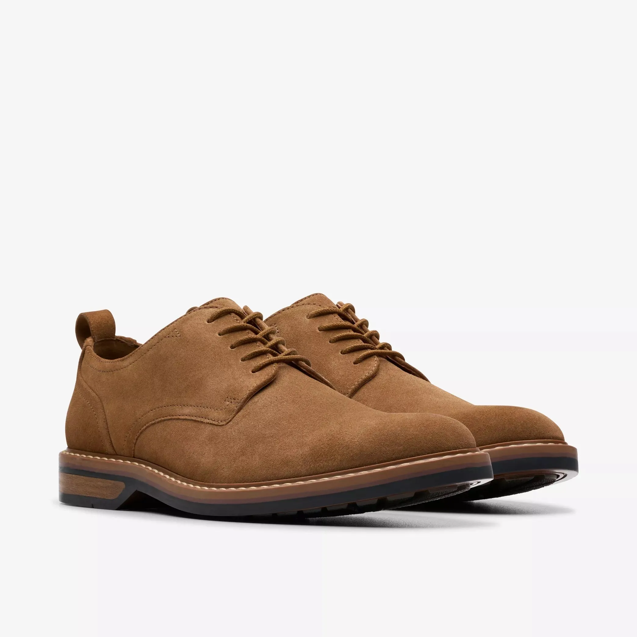 Clarks Men's Aldwin Lace Cola Suede 26178426