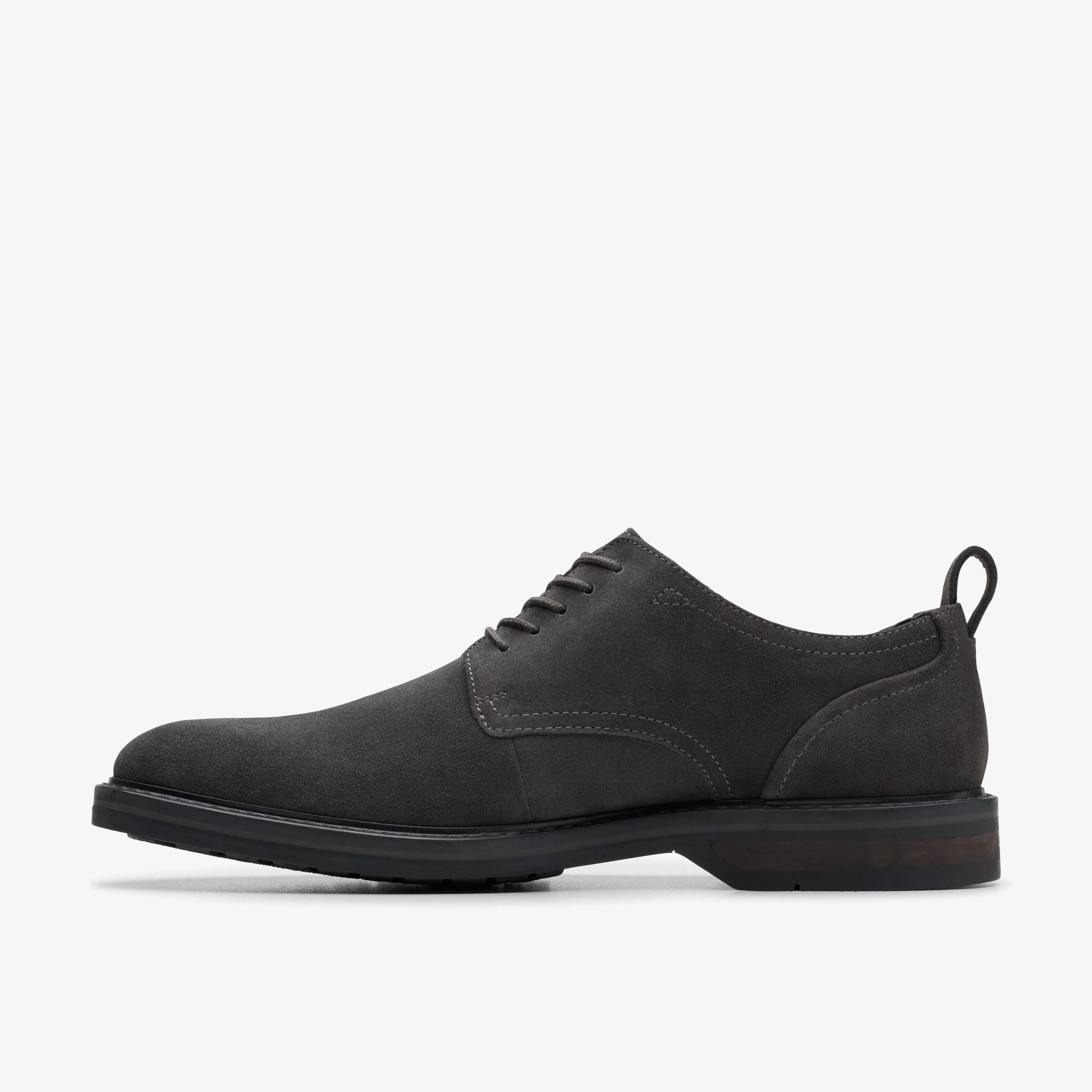 Clarks Men's Aldwin Lace Dark Grey Suede 26178427