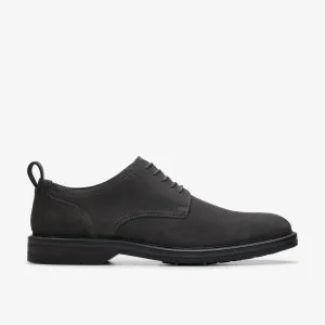 Clarks Men's Aldwin Lace Dark Grey Suede 26178427