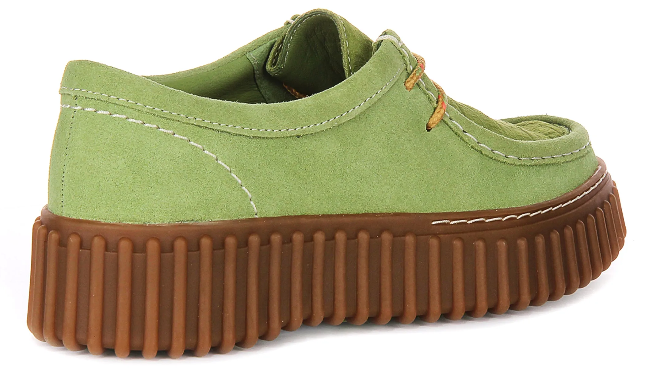 Clarks Torhill Bee In Green Suede For Women