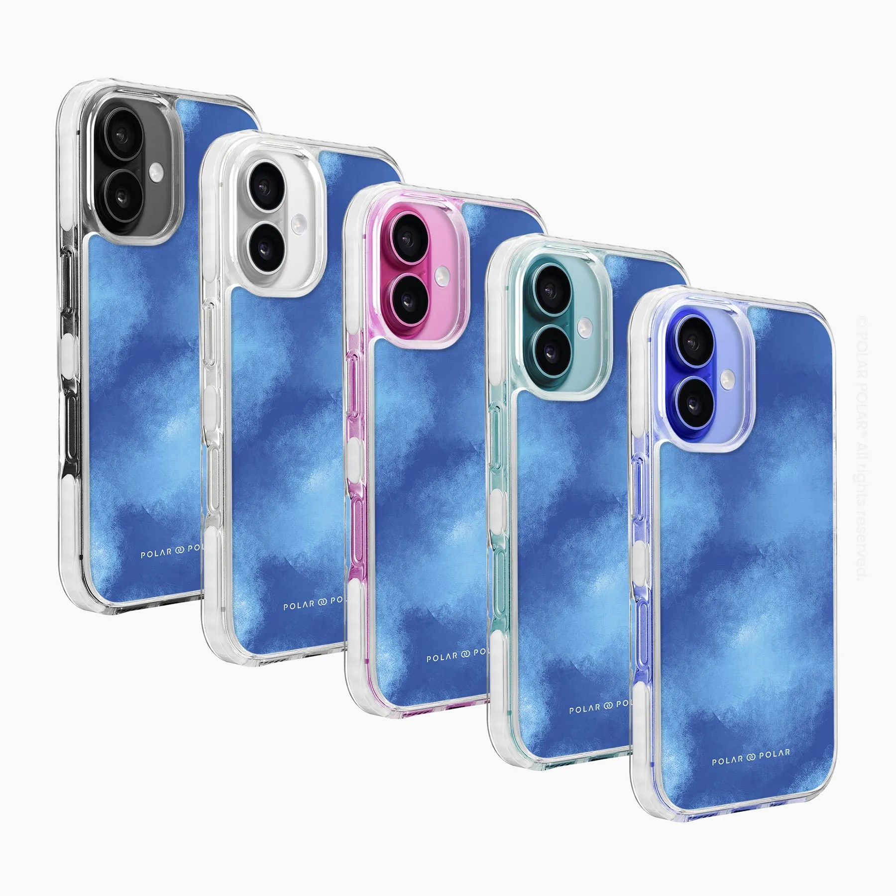 Clouds in Summer - iPhone 16 Plus Clear Bumper MagSafe Case