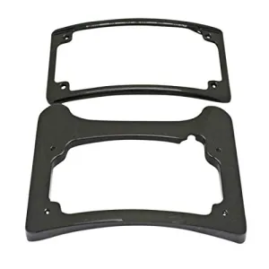 Custom Dynamics Turn Signal Eliminator Kit for Harley Touring Models - Black LED illuminated, curved license plate frame and tail light mount (CD-TS-ELIM-B)