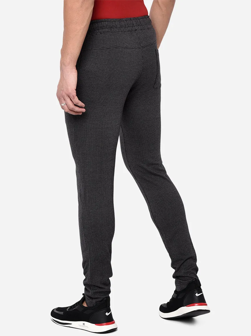 Dark Grey Solid Regular Fit Track Pant | JadeBlue