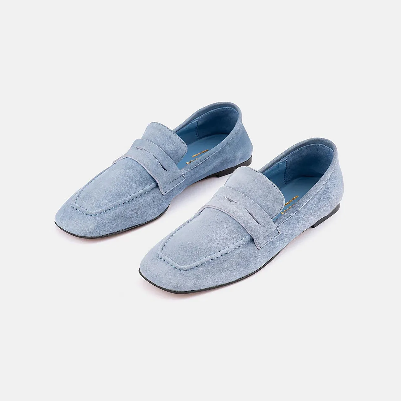 DOF STUDIOS Francesca Loafers - Azzuro Suede