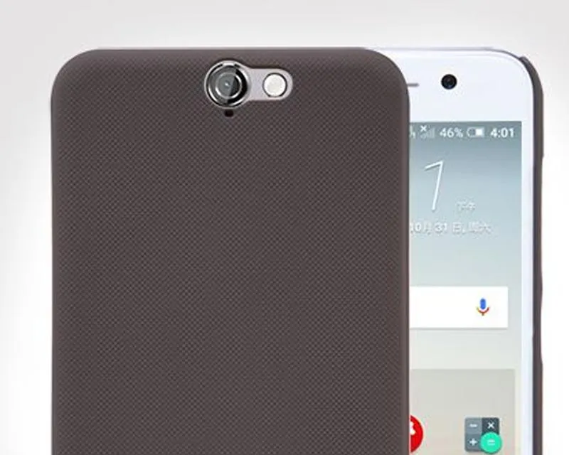 Embossed Dots Series HTC One A9 Matte Hard Case - Brown