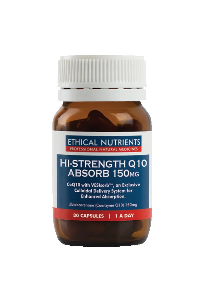 ETHICAL NUTRIENTS Hi-Strength Q10 Absorb 150mg 30caps